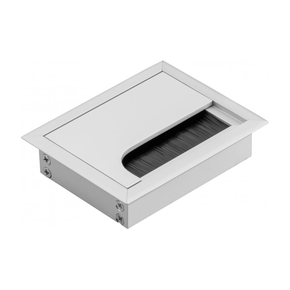 Изображение товара Пропуск для кабеля GTV МЕРИДА 80x100 мм алюминий анодированный LB-80X100-05