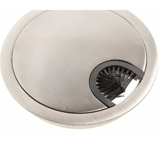 Изображение товара Пропуск для кабеля GTV FI-80, цвет шлифованная сталь ( упаковка 12 шт) PM-LBFI80-06