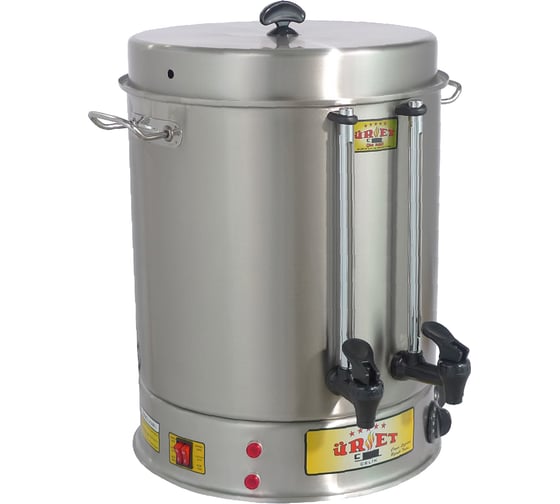 Изображение товара Электрический автоматический самовар SAMGRUPP с термостатом и заварным блоком URET (50 л) SAMT-113030050