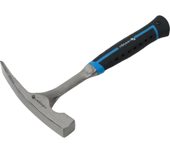 Изображение товара Молоток каменщика HOEGERT TECHNIK монолитный, 600 г, с рукояткой из стекловолокна HT3B033