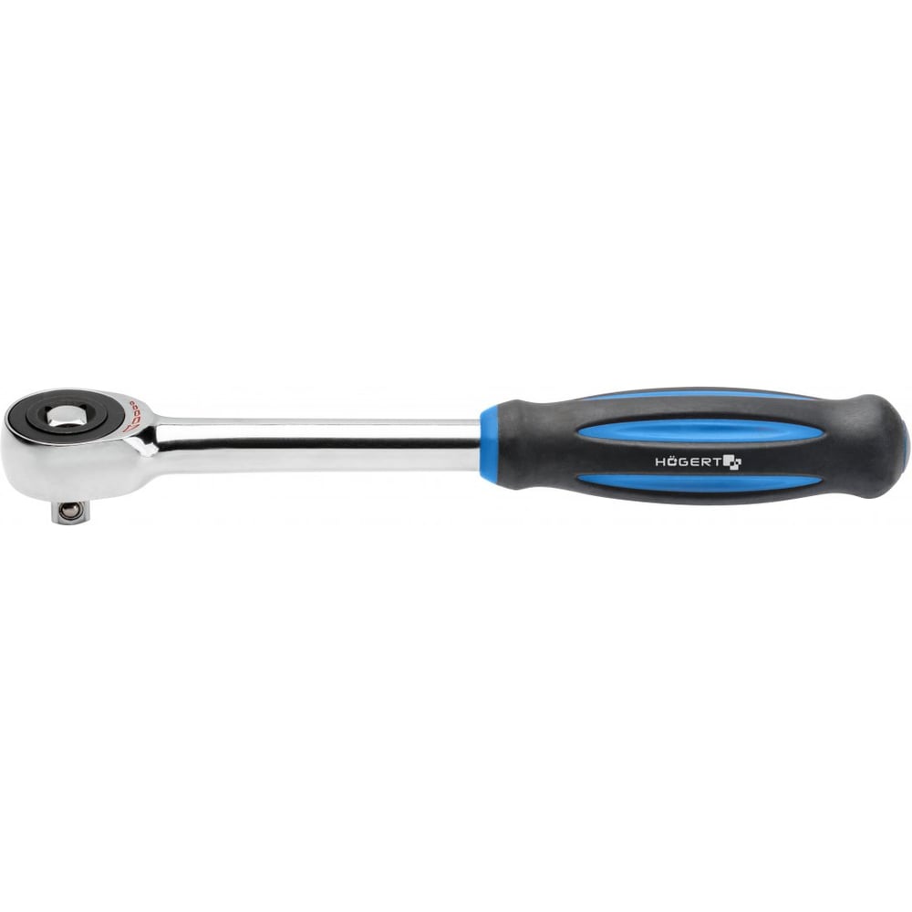 Изображение товара Трещотка HOEGERT TECHNIK 1/2 72 зуба CrMo профессиональный инструмент