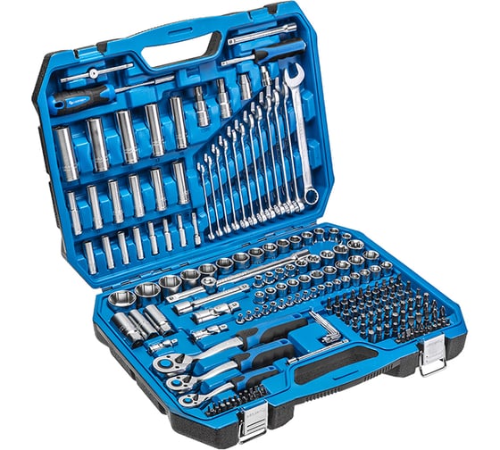 Изображение товара Набор инструментов HOEGERT TECHNIK 222 шт, 1/4, 3/8,1/2 HT1R444