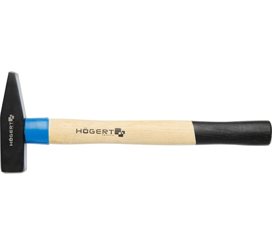 Изображение товара Слесарный молоток HOEGERT TECHNIK кованый, 100 г, с деревянной рукояткой HT3B001