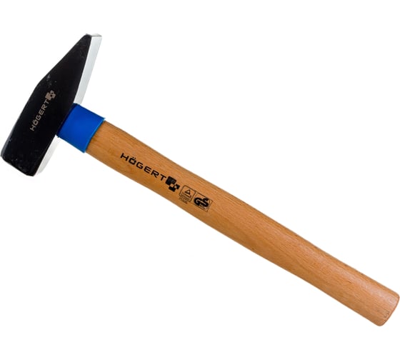 Изображение товара Слесарный молоток HOEGERT TECHNIK кованый, 1000 г, с деревянной рукояткой HT3B010