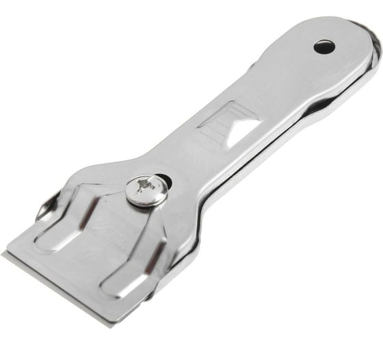 Изображение товара Скребок TUNDRA цельнометаллический корпус, нержавеющая сталь, фиксированное лезвие, 40 мм 3604511