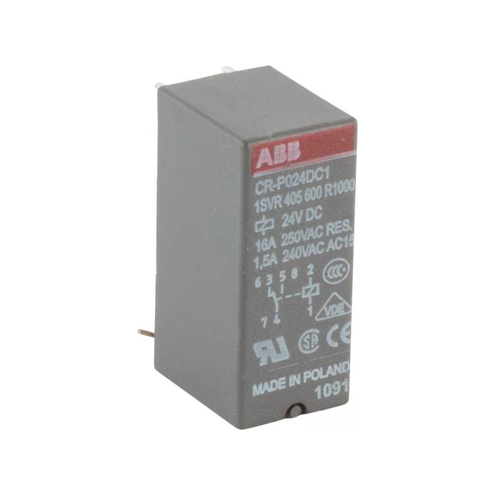 Изображение товара Реле ABB CR-P024DC1 24B DC 1ПК силовое для автоматизации IP67