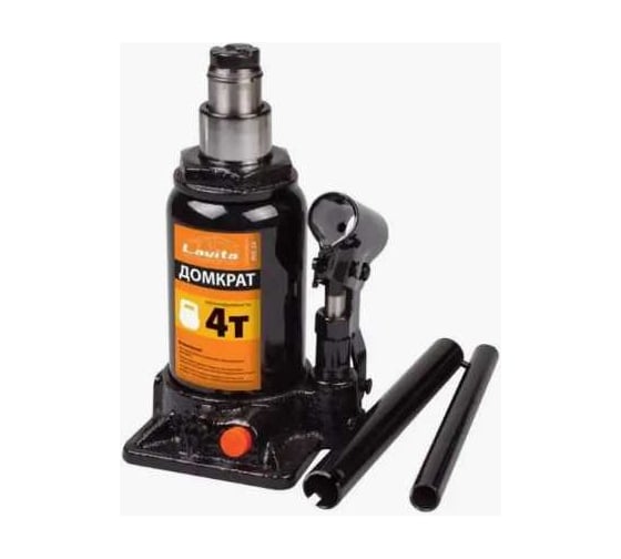 Изображение товара Домкрат бутылочный гидравлический двухштоковый LAVITA 4 Т, 155-365 мм, картонная упаковка LA JNS-24
