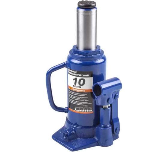 Изображение товара Домкрат бутылочный гидравлический LAVITA 10 Т, 200-385 мм, картонная упаковка LA JNS-10