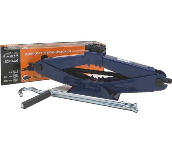 Изображение товара Домкрат автомобильный LAVITA 1 Т, 110-330 мм, картонная упаковка LA 210110