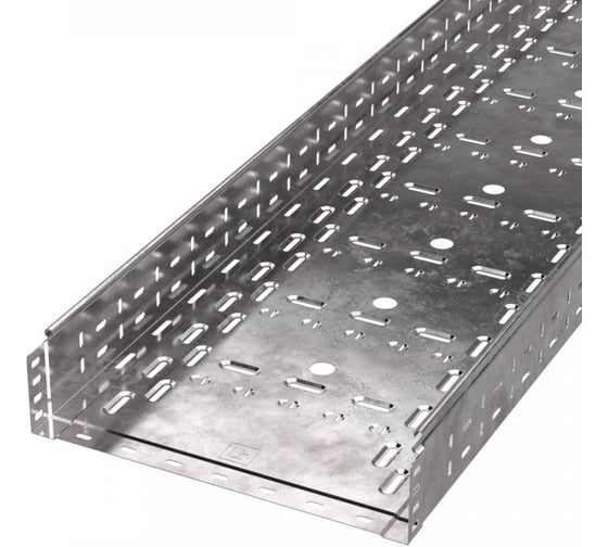 Изображение товара Перфорированный лоток Промрукав Стандарт 400х100х3000 1,0 мм 3м PR16.0016