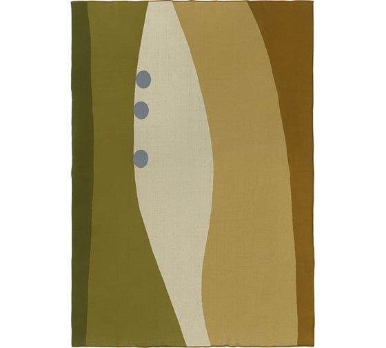 Изображение товара Плед Tkano из хлопка, с рисунком Rice plantation, из коллекции Terra, 130x180 см TK22-TH0003