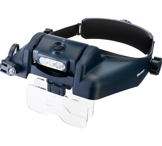 Изображение товара Лупа налобная Levenhuk с аккумулятором Discovery Crafts DHR 20 78383