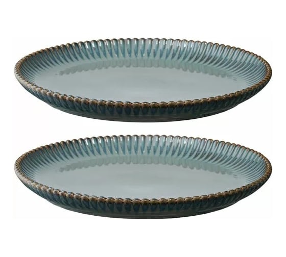 Изображение товара Набор из двух тарелок Tkano темно-серого цвета, из коллекции Kitchen Spirit, 21 см TK22-TW_PL0001