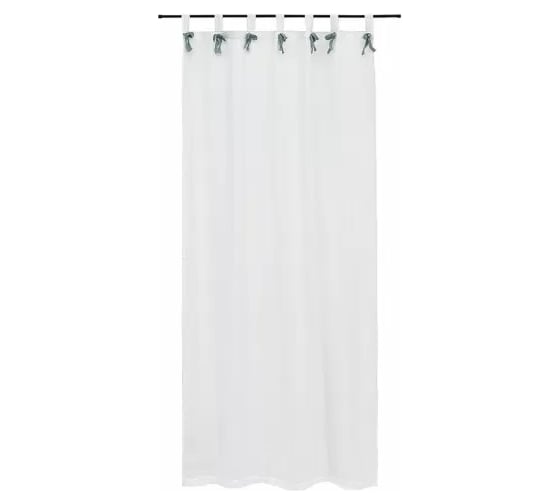 Изображение товара Штора Tkano из муслина, с декором синего цвета, из коллекции Essential, 150x290 см TK24-CUR0002