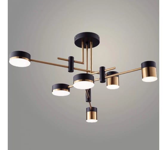 Изображение товара Люстра РОСТОК P536-6 BK+FGD черный/золото LED 48W 4000K d800, ZOK22 988014117