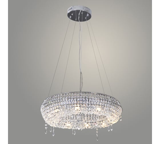 Изображение товара Люстра РОСТОК P703-600 CR хром/хрусталь 12x5W G9 d600 h130, ZOK23 988032844