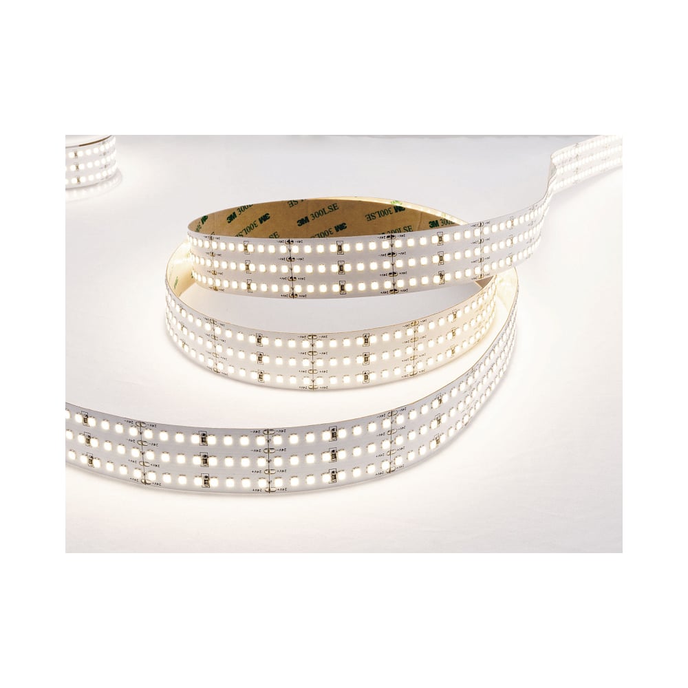 Изображение товара Светодиодная лента трехрядная LEDS POWER 2835 528/м (48Вт/м) 24В холодная LUX160 006321