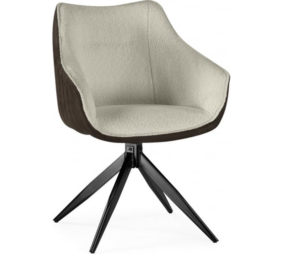 Изображение товара Стул на металлокаркасе Woodville Kansas brown/cream/black 15833