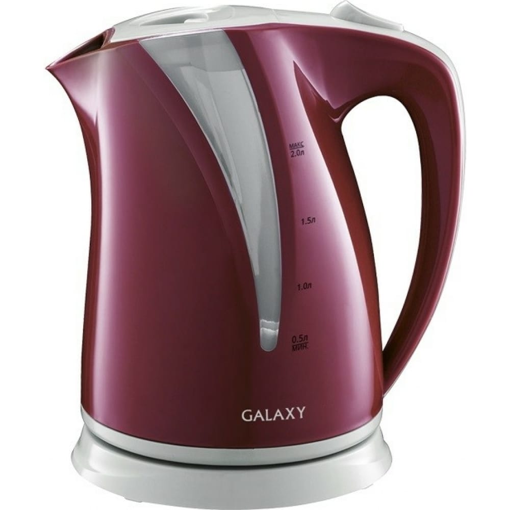 Электрический чайник Galaxy, цвет бордовый гранат