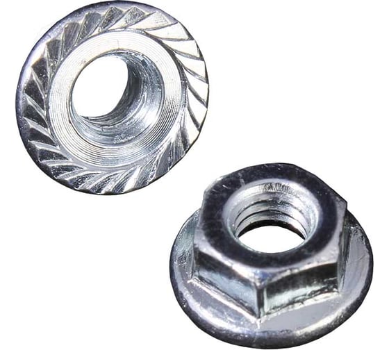 Изображение товара Гайка Доброга с фланцем М5 цинк DIN 6923 50 шт ЦБ-00021545