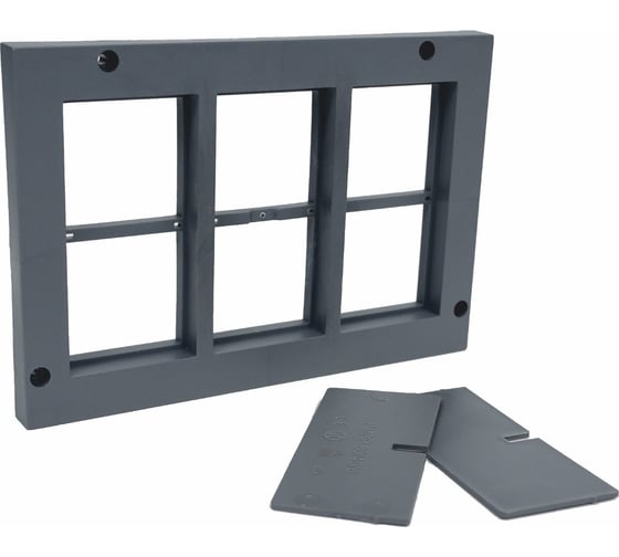 Изображение товара Приборная рамка KOPOS на 6 модулей 45х45 напольного лючка KOPOBOX 80 PP 80/45/6_LB