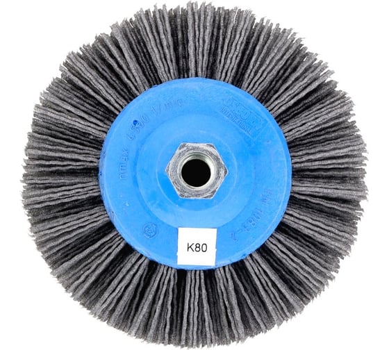 Изображение товара Щетка дисковая нейлоновая 1-105 140 мм; P80 по дереву для шлифовки на УПМ/УШМ OSBORN 401.913-5401