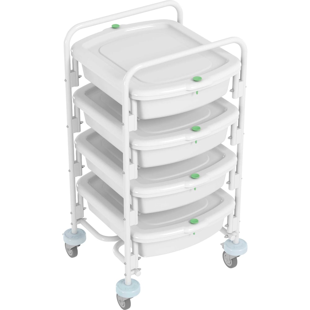 Изображение товара Тележка дезар контейнерная эндоскопическая ТКЭ-4-КРОНТ для транспортировки эндоскопов