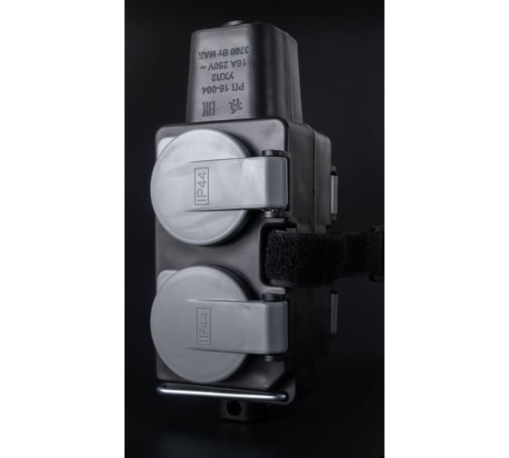 Изображение товара Розетка SVET РП 16-004 крышка серая УХЛ2, 230В, 16А, IP44 0220-00021