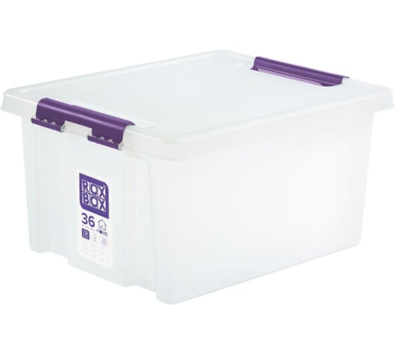 Изображение товара Ящик Дигрус Digrus Box 500х390х255 с крышкой на клипсах прозрачный DBH36-П/Д