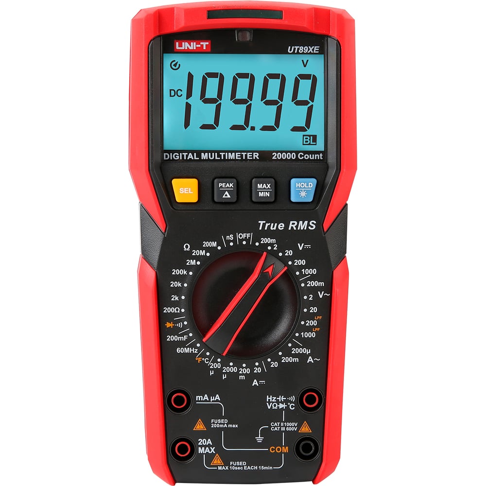 Изображение товара Мультиметр универсальный UNI-T UT89XE 13-0077 профессиональный цифровой тестер