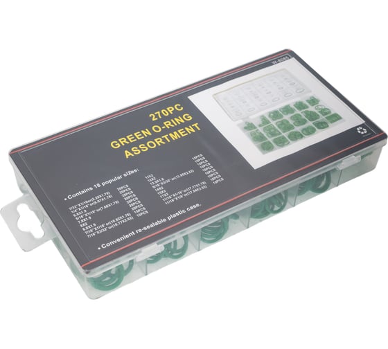 Изображение товара Набор резиновых прокладок (270 шт; зеленый цвет) Nova Bright 33943