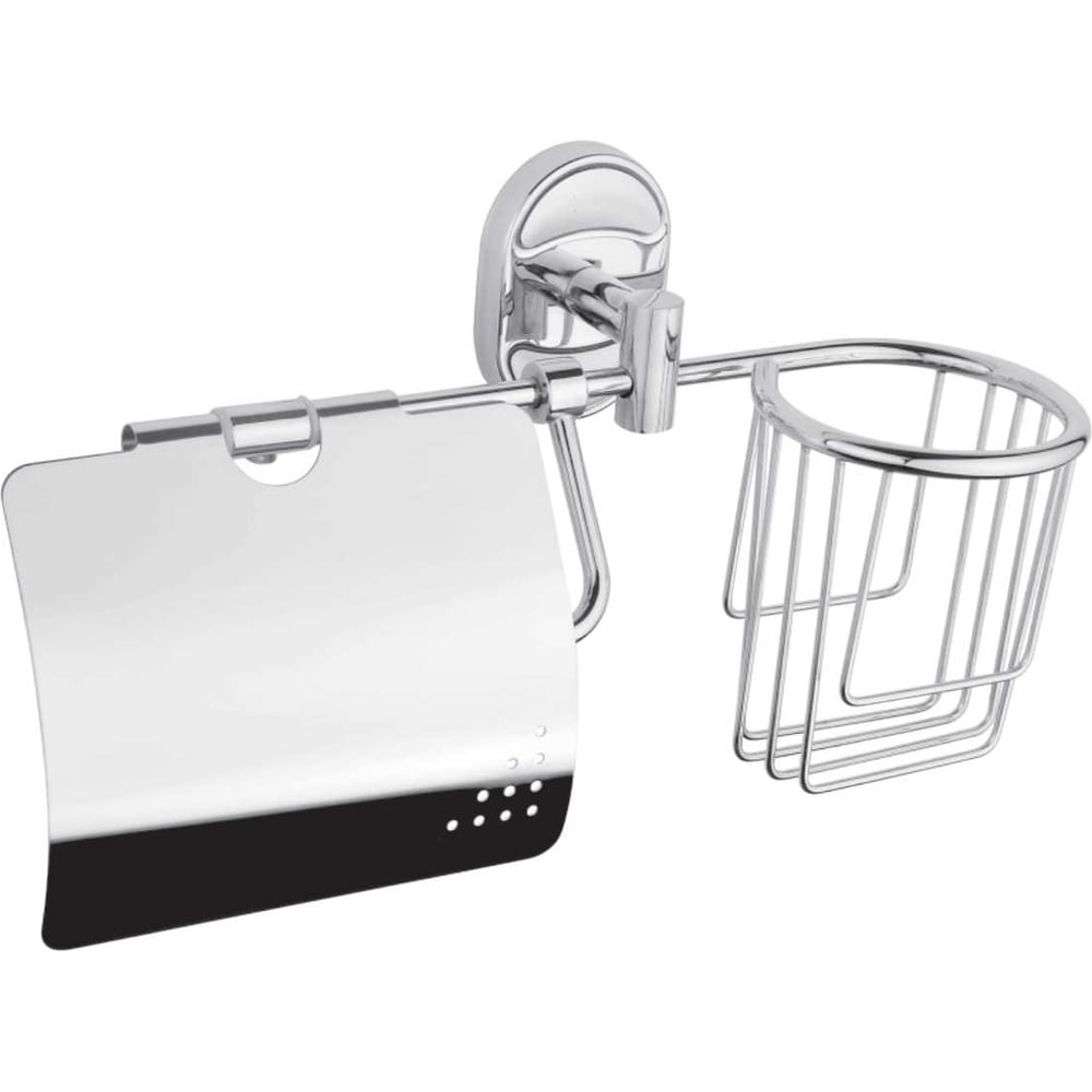 Изображение товара Держатель для туалетной бумаги и освежителя Rainsberg настенный хром RG1105-1