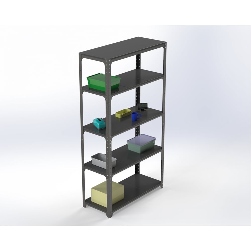 Изображение товара Стеллаж металлический ООО Металекс Kit Comfort 2400х1500х500 мм, 5 полок