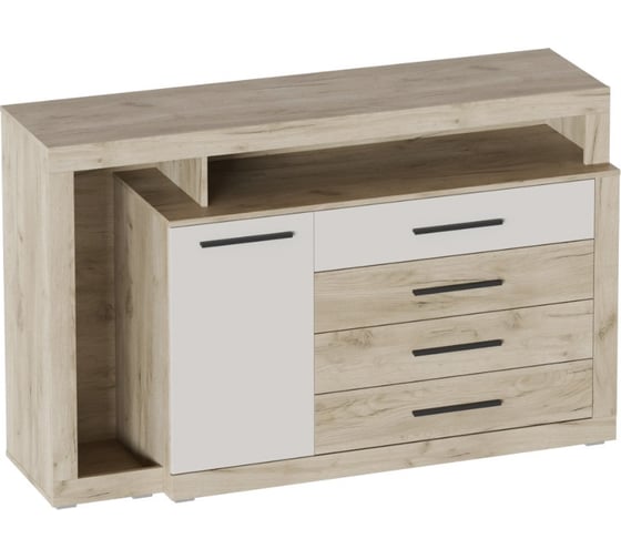 Изображение товара Тумба Мебельград Мишель спальня с дверью и 4 ящиками 72380