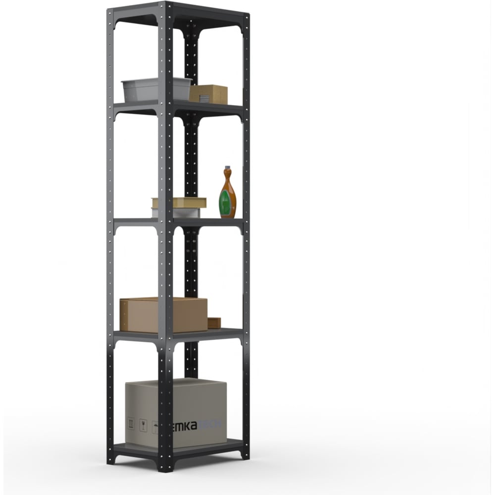 Изображение товара Стеллаж ООО Металекс Kit Comfort 2000х400х600 с 5 полками из стали серый