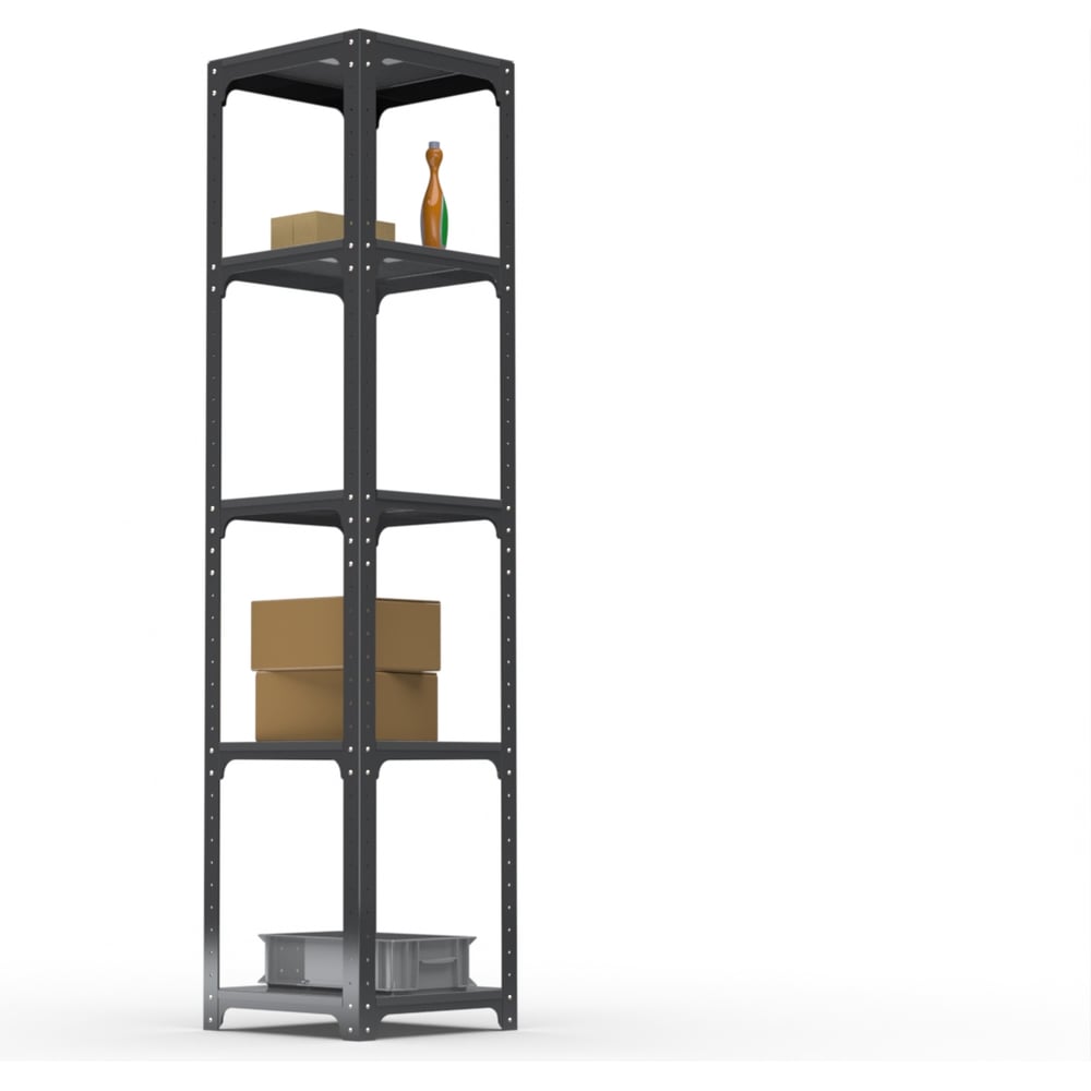 Изображение товара Стеллаж ООО Металекс Kit Comfort 2000х500х500 5-ть полок (Серый) / 202824 Изображение товара Стеллаж ООО Металекс Kit Comfort 2000х500х500 5-ть полок (Серый) / 202824