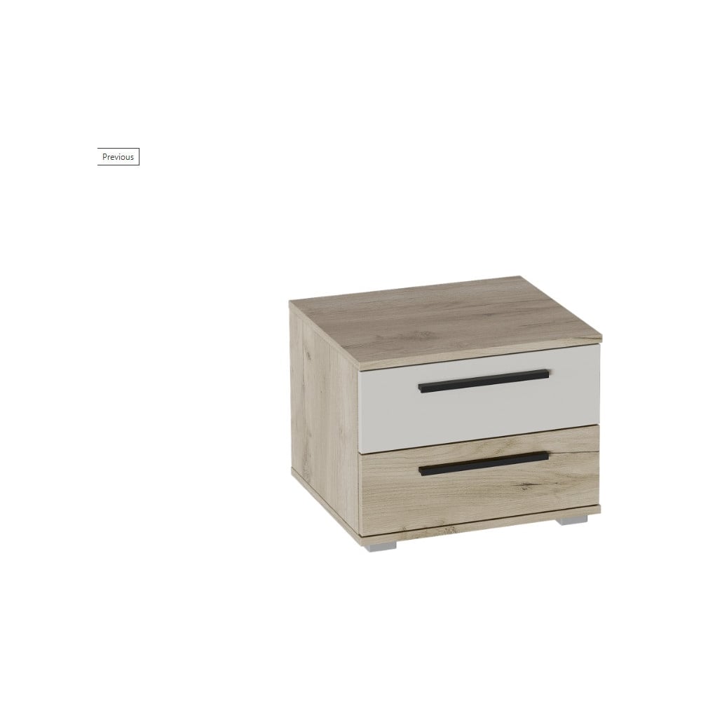 Изображение товара Тумба Мебельград Мишель 2 ящика серый классический стиль