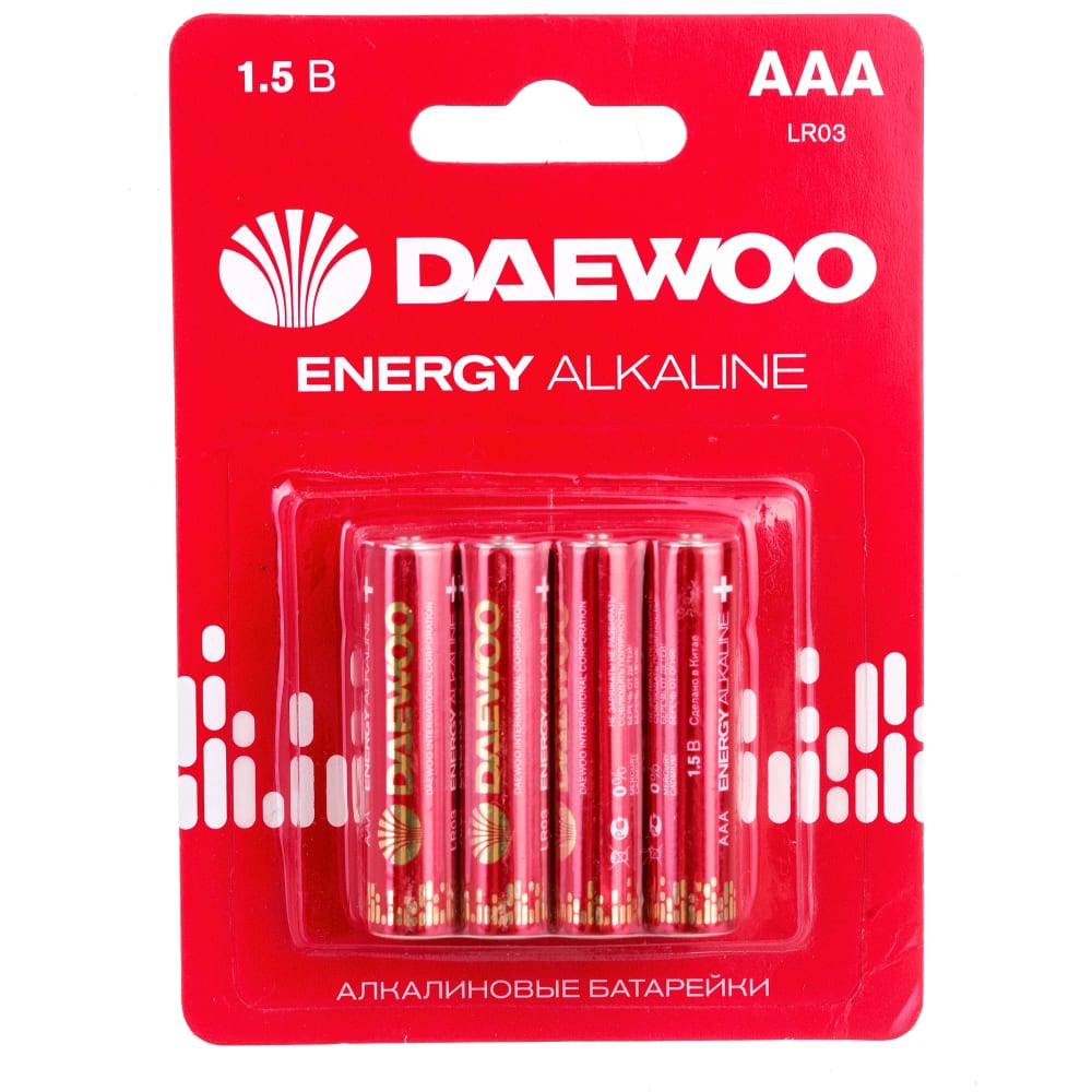Алкалиновая батарейка DAEWOO