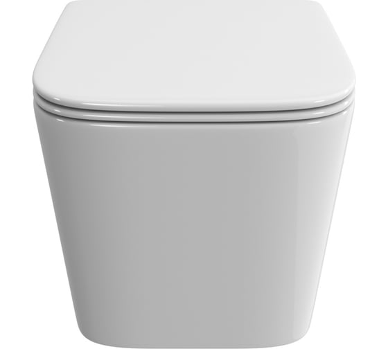 Изображение товара Унитаз подвесной BelBagno DUE-TOR безободковый, с системой смыва "Торнадо", с сиденьем soft close, BB5171CH-TOR/SC