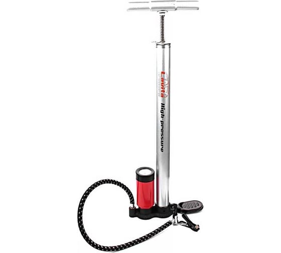 Изображение товара Насос ручной LAVITA 38x500 с ресивером и манометром, металлическая ручка LA 190141