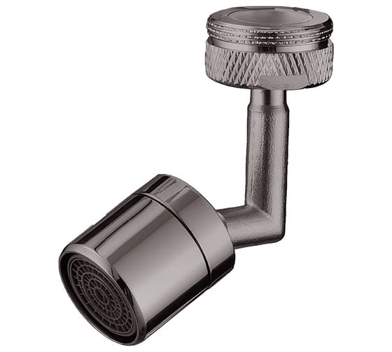 Изображение товара Насадка на кран Melodia della vita ECO с регуляцией направления струи М24-F22, оружейная.сталь MKP21038BLgn 22387