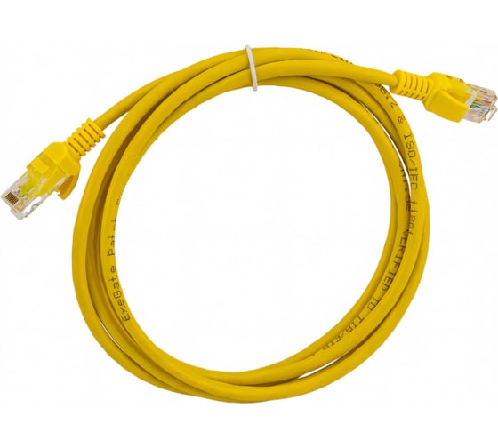Изображение товара Патч-корд ExeGate UTP-RJ45-RJ45-5e-2M-YL, UTP, cat.5e, 2м, желтый 258674
