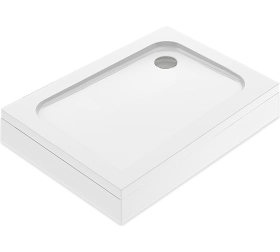 Изображение товара Поддон для душа акриловый Melodia della vita Cube 120х80х15, низкий, прямоугольный, белый, слив 90 мм della vita 20657