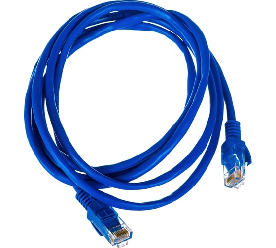 Изображение товара Патч-корд ExeGate UTP-RJ45-RJ45-5e-2M-BL, UTP, cat.5e, 2м, синий 241495