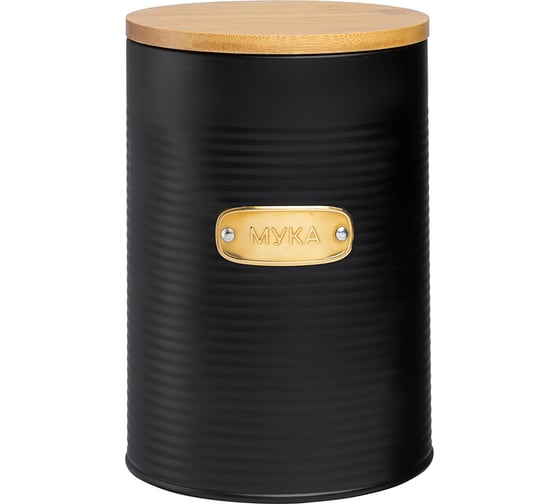 Изображение товара Банка для хранения муки Smart Solutions Irmel, 2,5 л, графит SS0000192