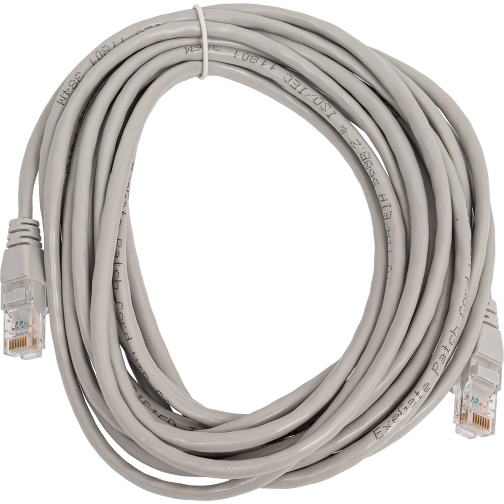 Изображение товара Патч-корд ExeGate UTP-RJ45-RJ45-5e-CU-5м серый