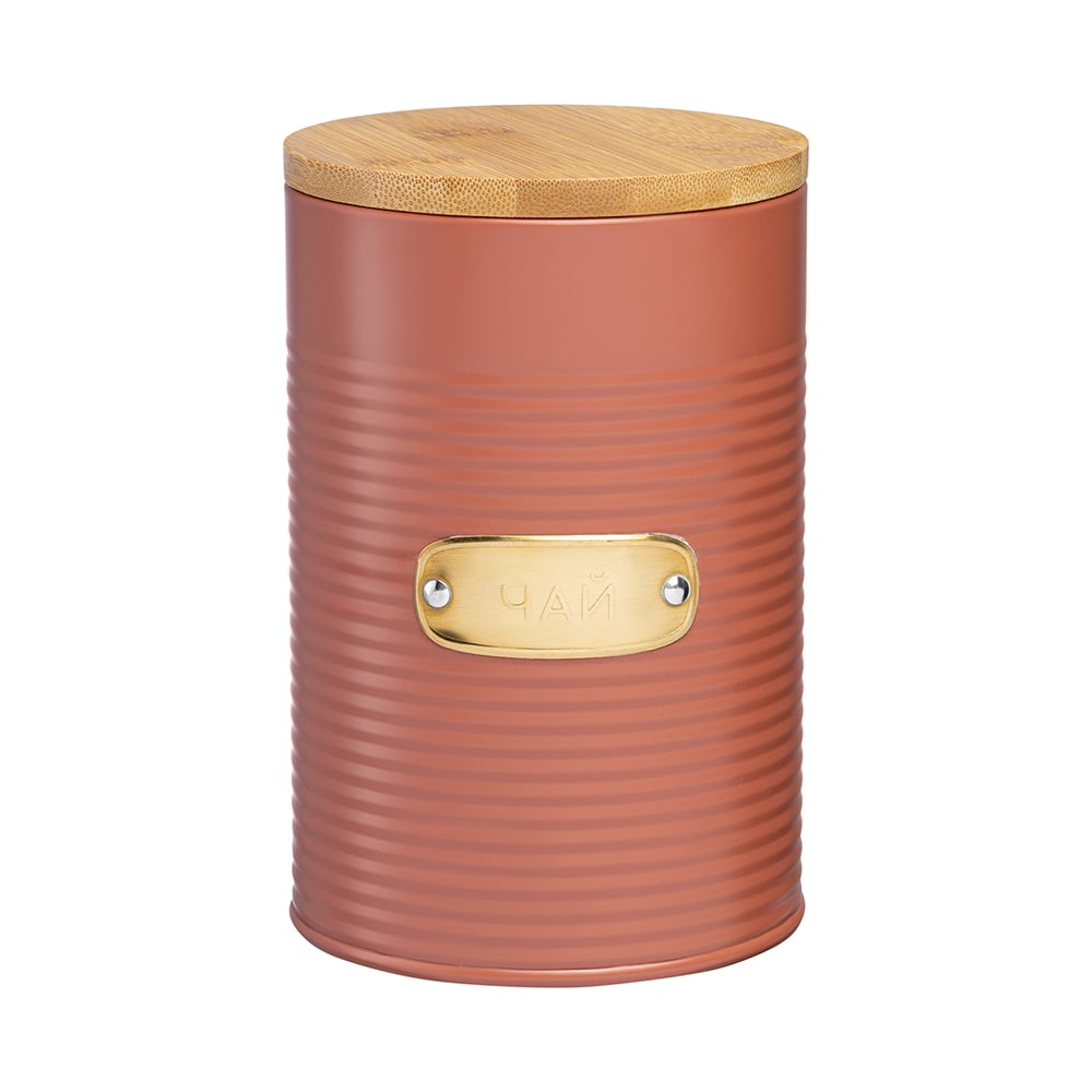 Изображение товара Банка для хранения чая Smart Solutions Irmel 1,3 л терракота круглая