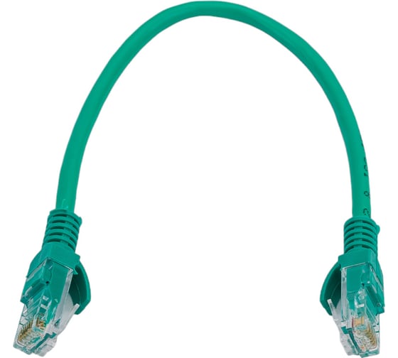 Изображение товара Патч-корд ExeGate UTP-RJ45-RJ45-5e-0,3M-GN, UTP, cat.5e, 0.3м, зеленый 258665