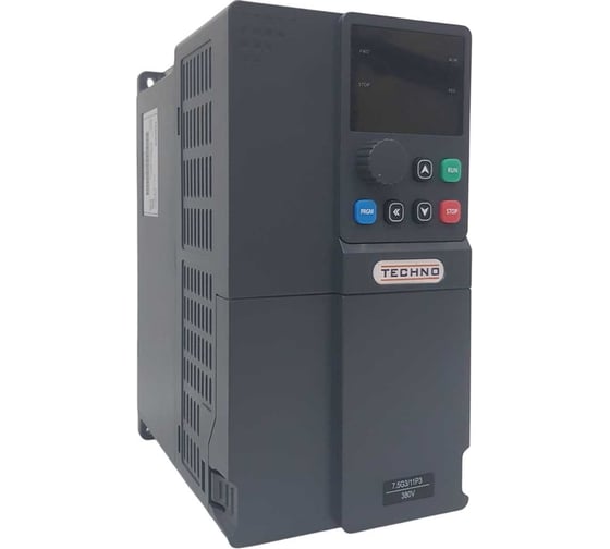 Изображение товара Частотный преобразователь TECHNO FC-7.5L3-380V 17A, 7,5кВт, 380B 803075