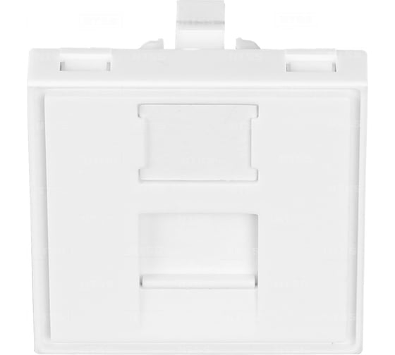 Изображение товара Лицевая панель NTSS PREMIUM для розеточных модулей типа Keystone 45x45 со шторкой NTSS-LP-PM-SIP-45X45-WT